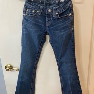 Miss Me signature Boot Jean(missing both buttons)